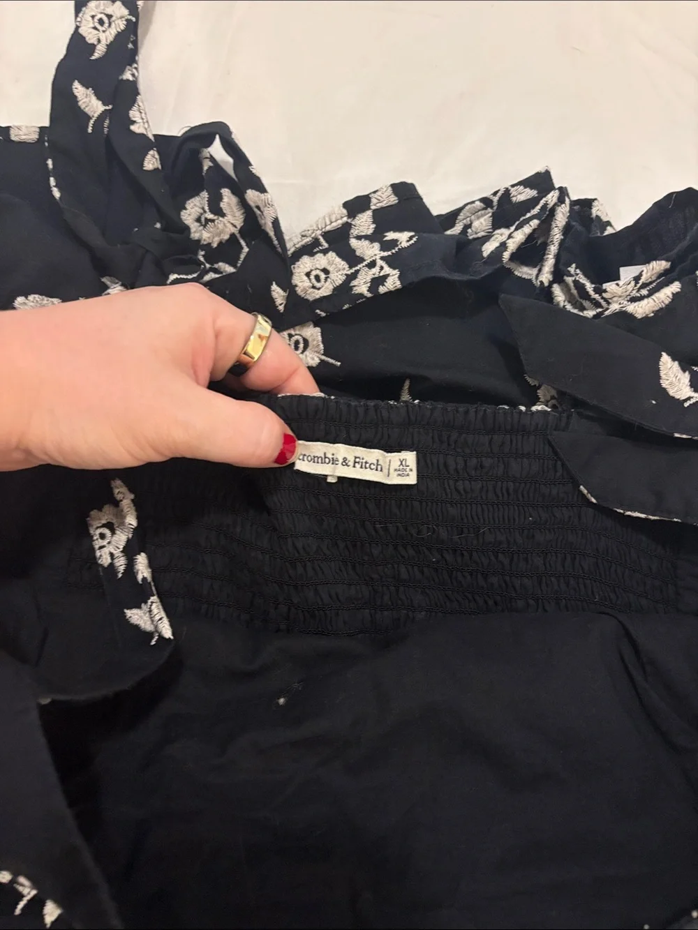 Abercrombie & Fitch Smocked Maxi Dress